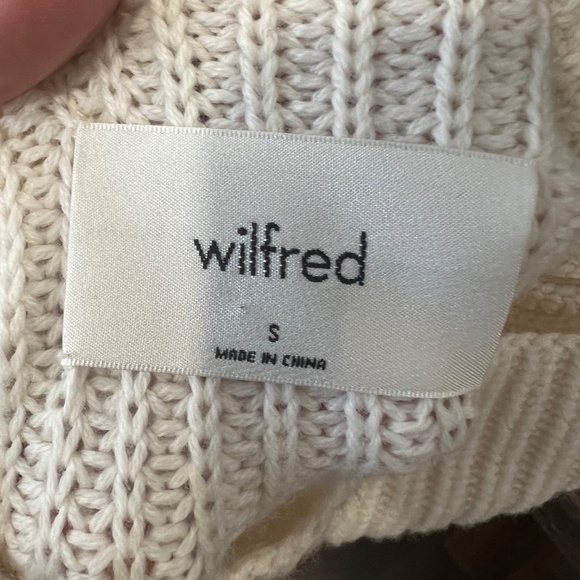 Wilfred Cream Cowl Neck Sweater - Picture 3 of 3